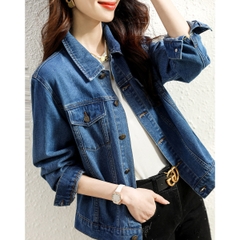OC918: áo khoác denim ngắn thanh lịch cho nữ