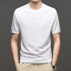 OD358: Áo thun nam dệt kim Tencel cổ tròn cao cấp Hàn Quốc