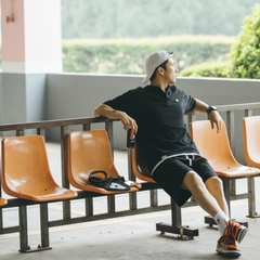 Mã C128: Áo sơ mi POLO ngắn tay thêu phong cách Hồng Kông