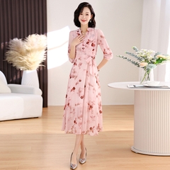 Mã C038: Váy voan hoa cao cấp
