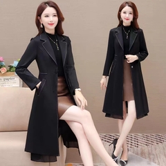 OC121: áo khoác nữ trung niên dáng dài cao cấp