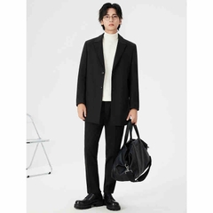 OC358: áo khoác dạ nam cao cấp cổ vest GaHoz Pc lịch lãm