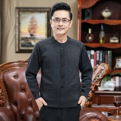 Mã B525: Áo len cardigan nam dành cho trung niên