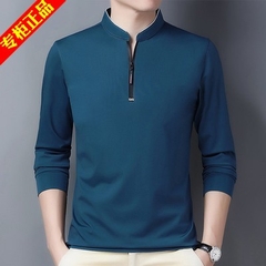 OD261: Áo thun dài tay nam ATN cổ kéo khóa cotton