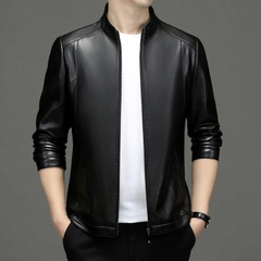 OE152: áo khoác da cừu dành cho nam cao cấp trung niên