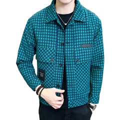 Mã B375: áo khoác houndstooth nathời trang GAHOZ phong cách Hàn Quốc