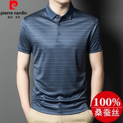 OE815: Áo thun nam POLO lụa tơ tằm thật tay ngắn