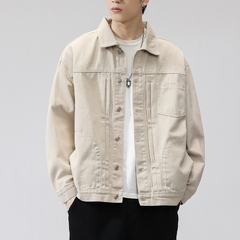 OE371: Áo khoác denim cotton nam cao cấp