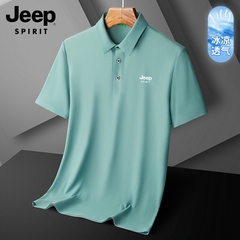OE379: Áo thun nam polo cỡ lớnlụa băng Jeep Summer dành cho nam