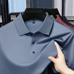 OE974: Áo polo nam cao cấp mùa hè với cổ áo bằng lụa tơ tằm