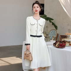 OD653: set áo váy cao cấp phong cách Pháp