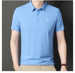 OE282: Áo thun nam cao cấp tay ngắn lụa tơ mùa hè Pierre Cardin POLO nam cao cấp ve áo