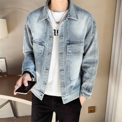 Mã B408: Áo Khoác Denim Nam GAHOZ Phong Cách Hàn Quốc