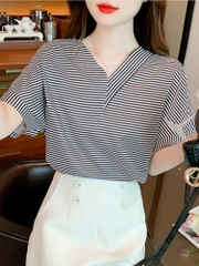 OD018: áo sơ mi nữ kẻ sọc cao cấp NK