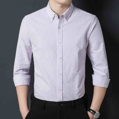 OC812: Áo Sơ Mi Oxford Cotton Nam Mới Cao Cấp Sọc Nam