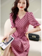 OD228: đầm chữ V ngực
