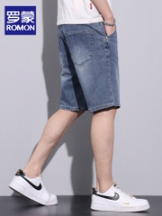 OE694: Quần short jeans nam cao cấp mùa hè quần ống đứng