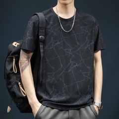 Mã A998: Áo thun ngắn tay nam cổ tròn dáng rộng thể thao