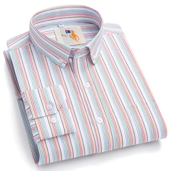 OC944: Áo sơ mi nam dài tay sọc nhiều màu vải cotton thời trang công sở