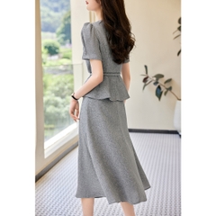 Mã B879: Sét áo váy công sở nữ cao cấp , sang trọng , pc phương tây