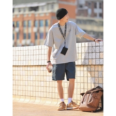 Mã C127: Áo thun nam cotton họa tiết retro oversize dáng rộng