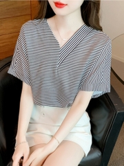 OD018: áo sơ mi nữ kẻ sọc cao cấp NK