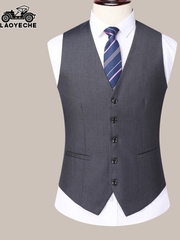 OE482: áo khoác vest cổ điển cho nam cao cấp thời trang vest cổ chữ V