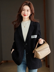OD849: Áo khoác nữ cashmere dáng rộng