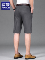 OE699: Quần short nam cao cấp Romon lyocell tencel thường ngày quần short nam cao cấp thẳng cao cấp quần công sở