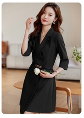 OD084: Váy vest trắng nữ chỉnh eo