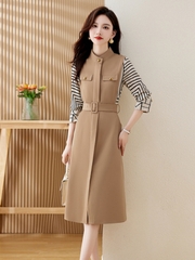 OD650: Váy dài tay cao cấp cho nữ dài