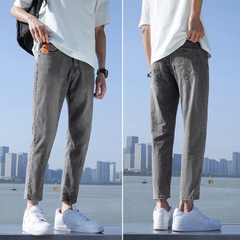 OE377: Quần jeans nam quần dài ống đứng dáng ôm đơn giản