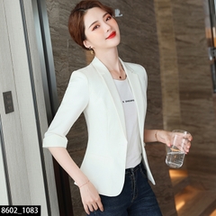 OD071: áo khoác vest nữ tay lửng cao cấp