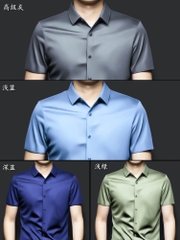 OD282: áo sơ mi nam tơ lụa cao cấp lịch lãm