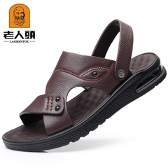 Mã C049: dép nam sandal mùa hè cao cấp da bò
