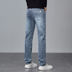 OE163: Quần Jeans Nam Thương Hiệu Thời Trang Co Giãn Quần Ống Đứng