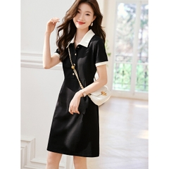 OD092: đầm suồng có cổ cao cấp