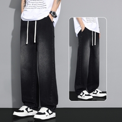 OE795: Quần jeans nam phong cách mới quần dài giản dị lưng thun