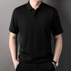OE240: Áo thun nam cao cấp polo tay ngắn bằng vải cotton lụa lạnh thoáng khí mát mẻ cho nam cao cấp