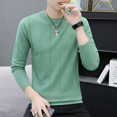Mã A617: áo len cổ tròn mỏng nam dệt kim