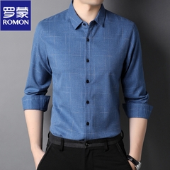 Mã C051: Áo sơ mi dài tay Romon nam trung niên công sở