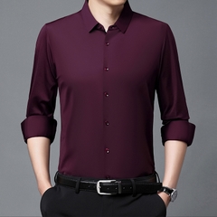 OE268: Áo sơ mi nam cao cấp không cần ủi dành cho nam cao cấp trung niên