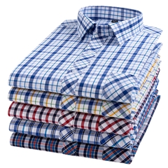 OC988: Áo sơ mi nam trung niên cotton kẻ sọc
