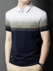 OE822: Áo thun polo công sở ve áo nam chất liệu cotton