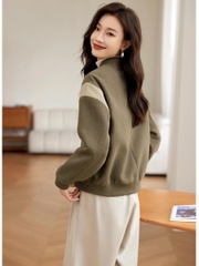 OD544: áo khoác bóng chày nữ