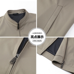 Mã B618: Áo khoác cổ đứng nam trung niên