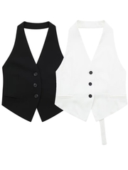 OD120: Áo khoác vest nữ hở lưng sơ mi
