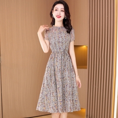 Mã B886: Đầm voan cao cấp dáng dài nhẹ nhàng sang trọng