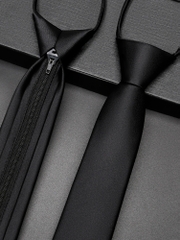 OD403: Cà vạt nam màu đen công sở chuyên nghiệp