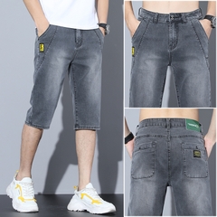 OE690: Quần short denim nam cao cấp dáng phong cách Hàn Quốc